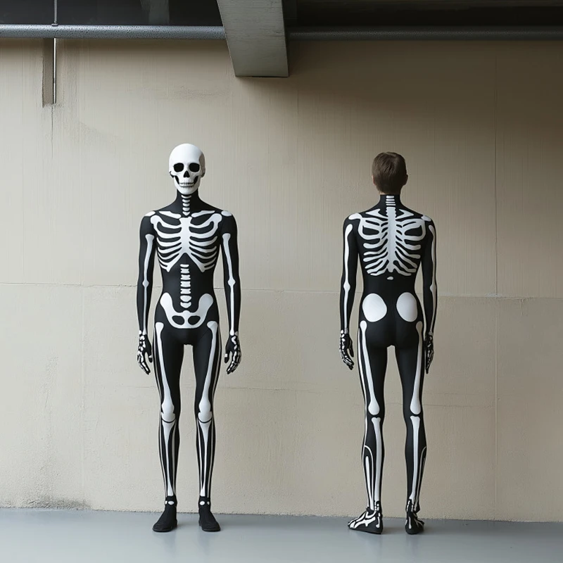 Halloween Men Women Skeleton C - Anime Cosplay Jumpsuit review and price