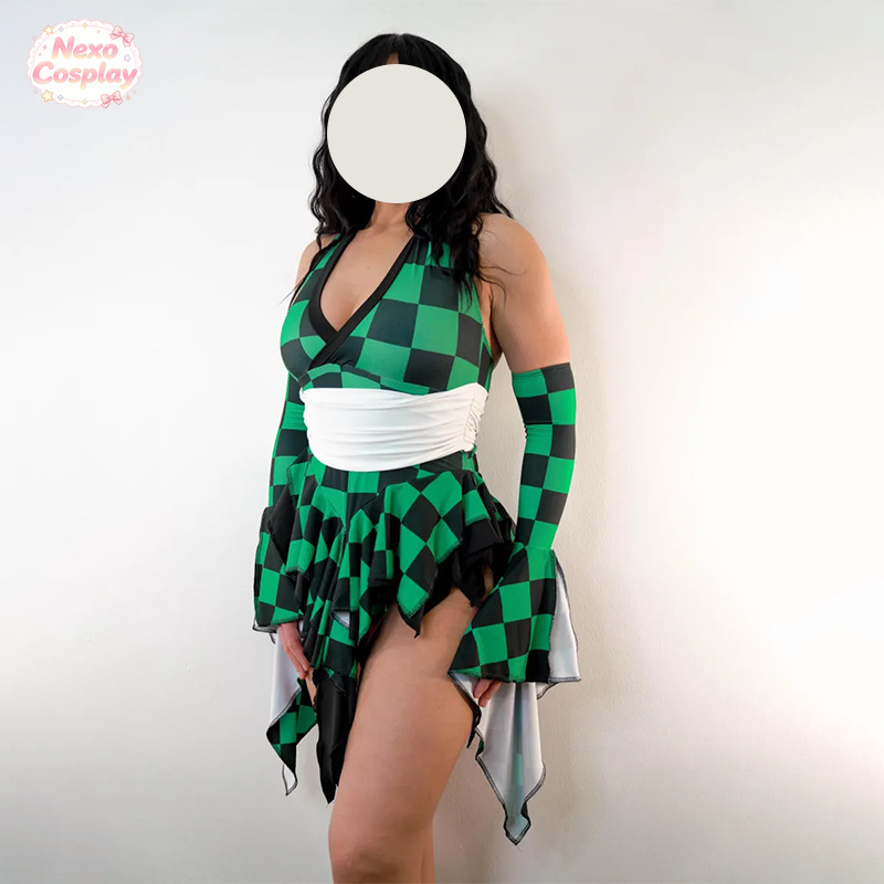 Gender‑bend Tanjiro Kamado Swi - Anime Cosplay Jumpsuit review and price